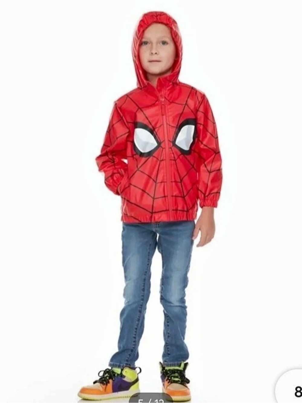 Marvel Spider-Man Hooded Rain Jacket